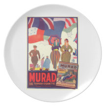 Murad Turkish Cigarettes Party Plates
