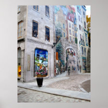 Mural in Quebec City Poster