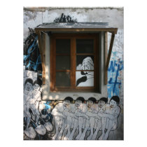 Mural on house, Taipei, Taiwan Photo Art