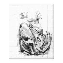 Mural Studies - Drapery - Astronomy 1896 Stretched Canvas Print