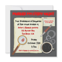 Murder Mystery Night Party Invitation