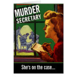 "Murder Secretary" Greeting Cards