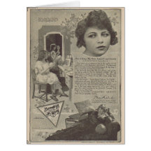 Muriel Ostriche 1919 magazine advertisement Greeting Card