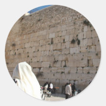 Muro DAS Lamentações - mur occidental, Jérusalem Adhésifs Ronds