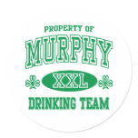 Murphy Irish Drinking Team stickers