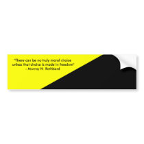 Murray Rothbard and Anarcho-Capitalism Bumper Sticker
