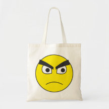mürrisches Smilie grumpy smiley Tasche