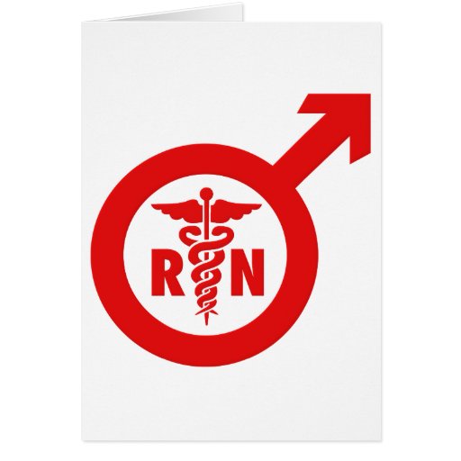 Murse Male Nurse Symbol Greeting Card