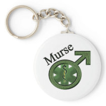 Murse with Caduceus Keychains