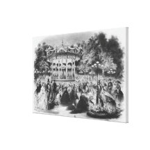 Musard concert at the Champs-Elysees, 1865 Gallery Wrap Canvas