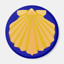 Muschel clam sea shell kühlschrankmagnet