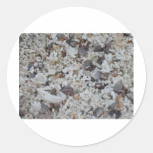Muscheln von Strand Round Sticker