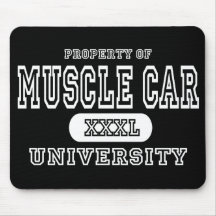 Muscle Car University Dark Mouse Pads