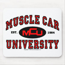 Muscle Car University Mouse Pad