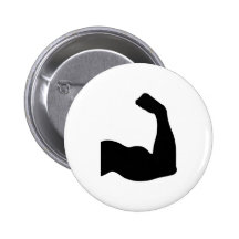 Muscle Pinback Buttons