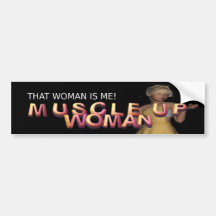 Muscle SUPÉRIEUR vers le haut de fille Adhésif Pour Voiture