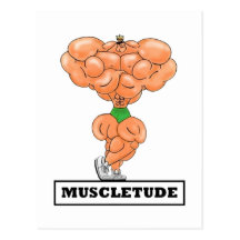 MUSCLETUDE,Postcard