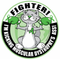 Muscular Dystrophy Boxing Cat Fighter Photo Cutout