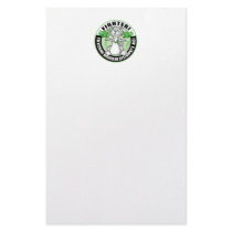 Muscular Dystrophy Boxing Cat Fighter Stationery Design