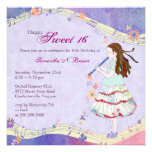 Muse : Invitation de fête d'anniversaire du bonbon