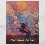 Muse On Pegasus By Redon Odilon (Best Quality) Full Color Flyer