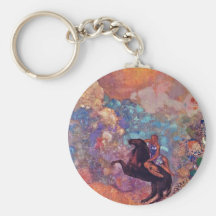 Muse On Pegasus By Redon Odilon (Best Quality) Keychains