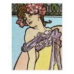 Muse romantique carte postale