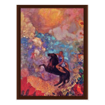 Muse sur Pegasus par Redon Odilon (la meilleure qu Cartes Postales