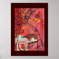 Mushroom Camel Poster