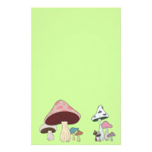 Mushroom Grouping Stationery Design