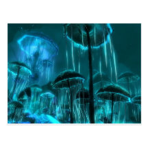 Mushroom Jellyfish Post Cards
