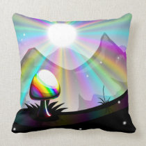 Mushroom Mountain throw pillow (Customizable!) pillows