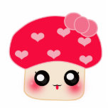 Mushroom Red Heart photo sculptures