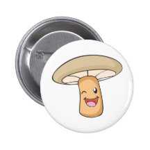 Mushroom Shirt : Cute Happy Mushroom Shirt Pins