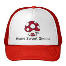 Mushroom Toadstool Fairy House Home Sweet Gnome Mesh Hat