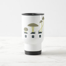 Mushrooms (food, poison, high) coffee mug