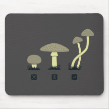 Mushrooms (food, poison, high) mousepads