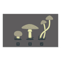 Mushrooms (food, poison, high) sticker