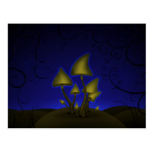 Mushrooms (Halloween Night) Post Cards
