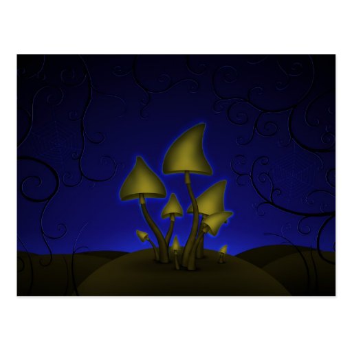 Mushrooms (Halloween Night) Post Cards