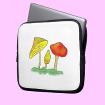 Mushrooms laptop sleeves