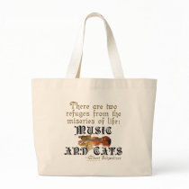 Music and Cats Canvas Bags
