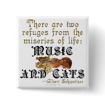 Music and Cats Buttons