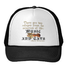 Music and Cats Mesh Hats