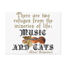 Music and Cats Post Cards