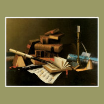 Music and Literature, 1878 William Harnett posters