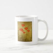 Music and Poppies Mugs