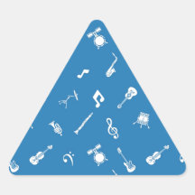 Music background texture triangle sticker