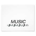 Music bottom with staff at bottom art photo