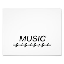Music bottom with staff at bottom art photo